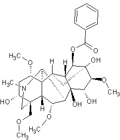 Benzoylmesaconine.png