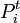 P^t_{i}