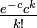 \textstyle \frac{e^{-c}c^k}{k!}